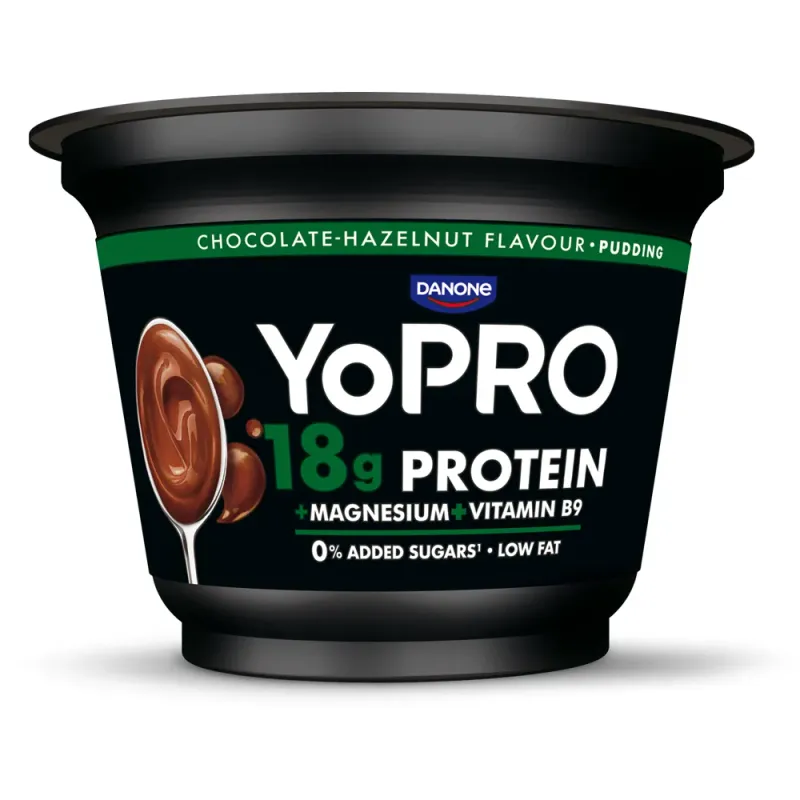 Budinca proteica cu aroma de ciocolata YoPro, bogat in proteine, 180 g