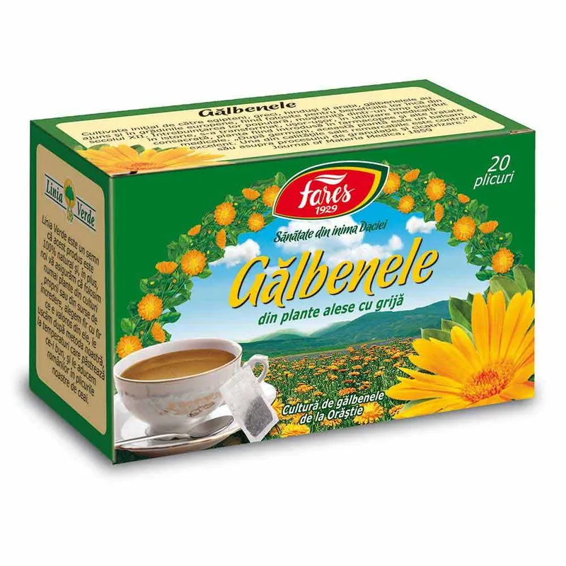 Ceai Fares de galbenele 20 g / 20 de plicuri