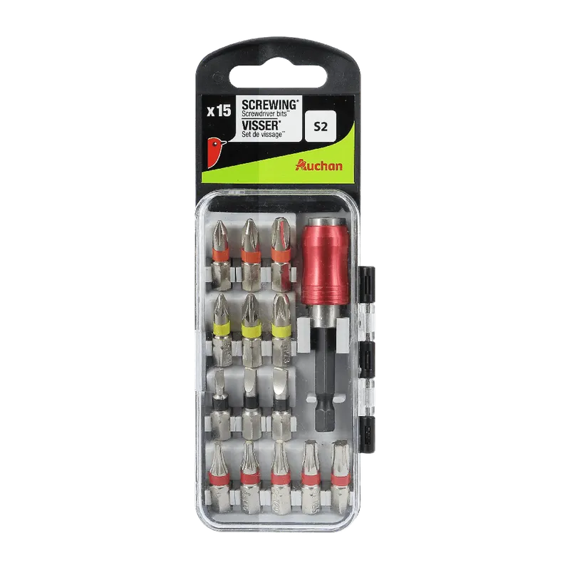Set 15 piese Auchan biti cu prelungitor