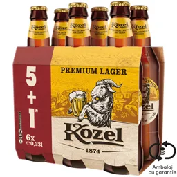 Bere blonda Premium Lager 5+1 x 0.33L