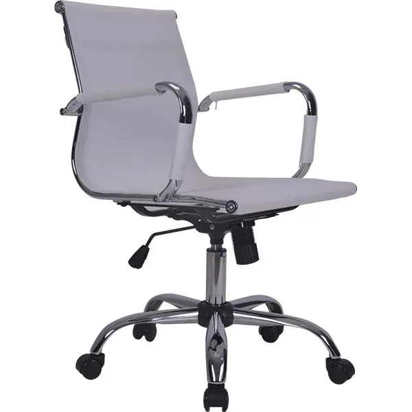 Scaun birou operational MYRIA 3502WH, plasa, alb