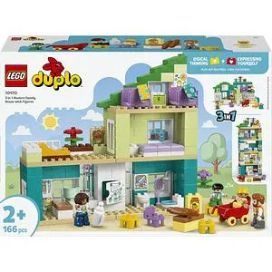 LEGO DUPLO: Town - Casa moderna de familie 3in1 10470, 2 ani+, 166 piese