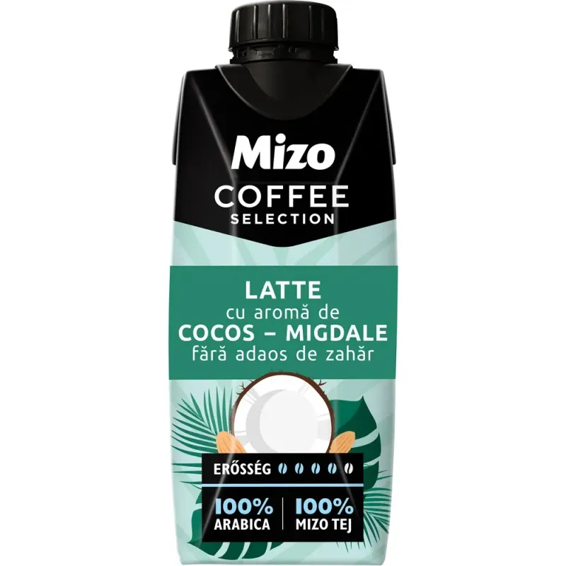 Cafea cocos si migdale latte Mizo UHT, 250 ml