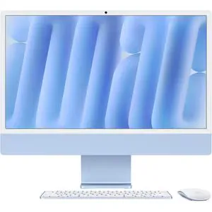Sistem PC All in One APPLE iMac (2024) mwuf3ro/a, Apple M4, 24" Retina 4.5K, 16GB, SSD 256GB, 8-core GPU, macOS Sequoia, Blue, Tastatura layout RO