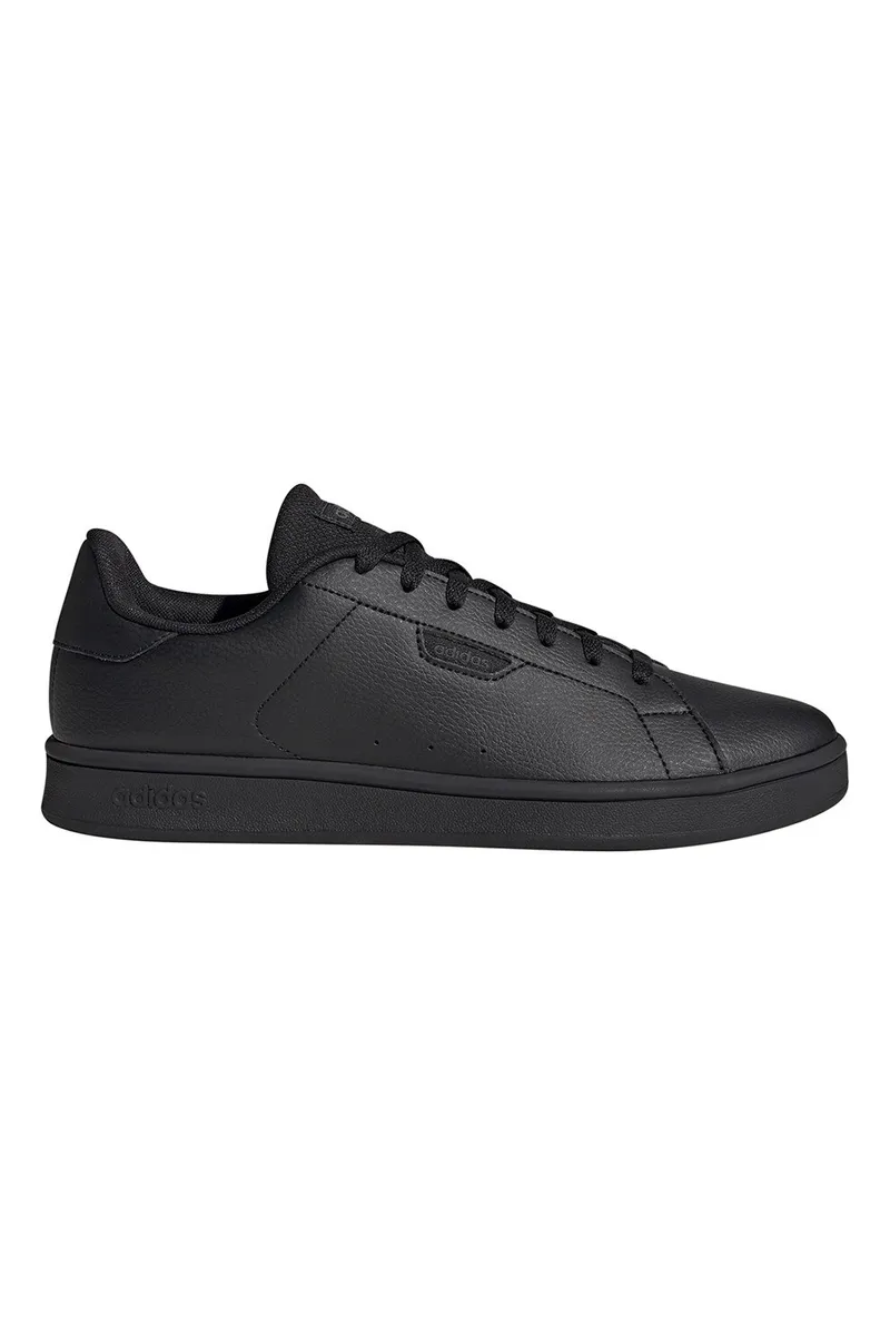 adidas Sportswear, Pantofi sport Urban Court de piele ecologica, Alb/Negru