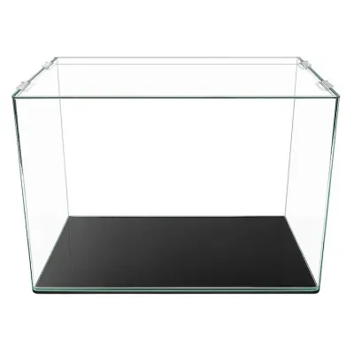 Acvariu pesti exotici AquaView Model Curve 39L cu capac sticla, acvariu profesional cu geam curbat si colturi rotunjite, 45×29×30 cm, acvariu cu capac modern pentru birou sau camera, Aqua Pad inclus, sticla 5 mm, acvariu premium