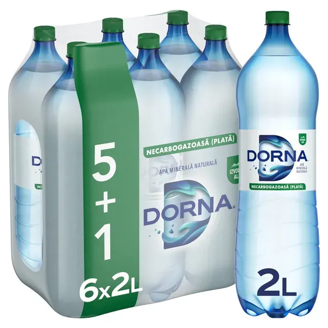 Apa minerala naturala plata Dorna Izvorul Alb, 5+1 x 2 l