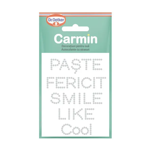 Dr.Oetker Carmin decoratiuni oua autocolante cu strasuri
