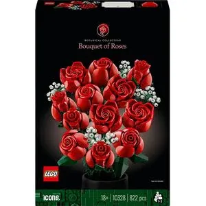 LEGO Botanicals: Buchet de trandafiri 10328, 18 ani+, 822 piese