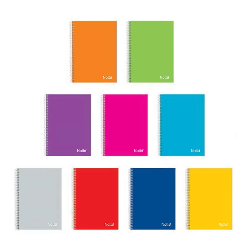 Caiet matematica 80 file, cu spira, diverse culori