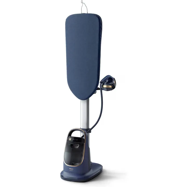 Philips Statie de calcat multifunctionala, Seria 8500, masa de calcat reglabila pe mai multe unghiuri, tehnologie OptimalTEMP, tehnologie de incalzire duala, elimina 99, 9% din bacterii si acarieni