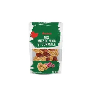 Mix de miez de nuca si curmale Auchan, 50 g