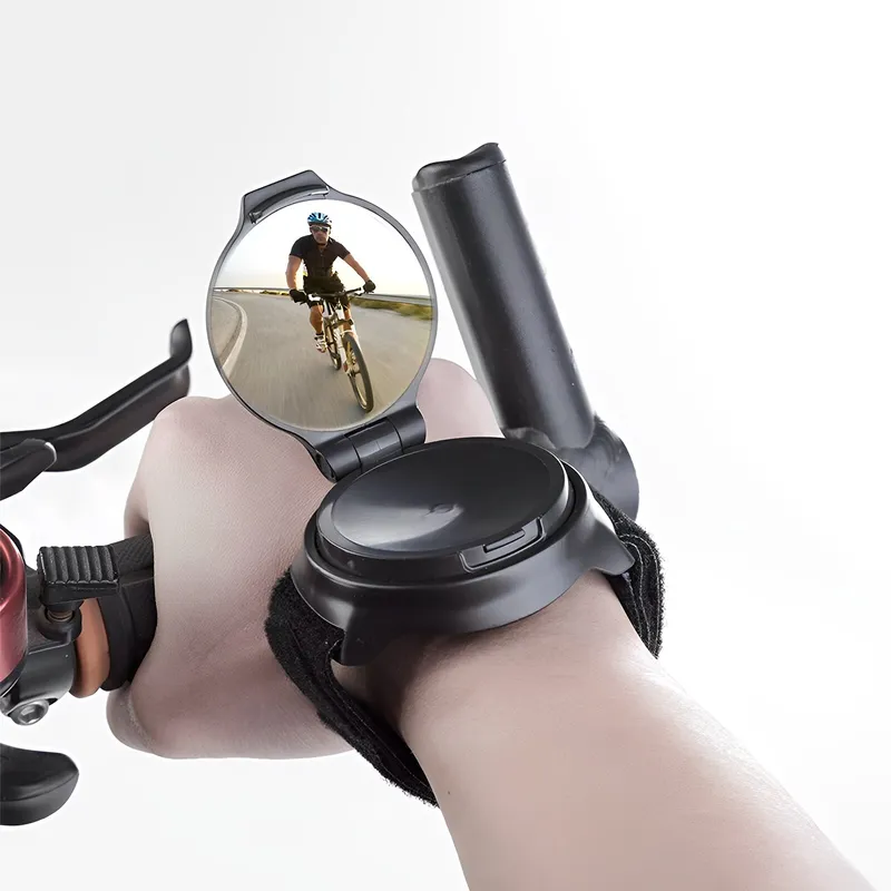 Oglinda retrovizoare bicicleta TREXORA, 360, reglabila, negru, 22-35mm, 45g