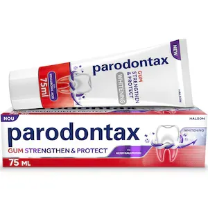 Pasta de dinti cu acid hialuronic parodontax Gum Stregthen & Protect Whitening, 75 ml