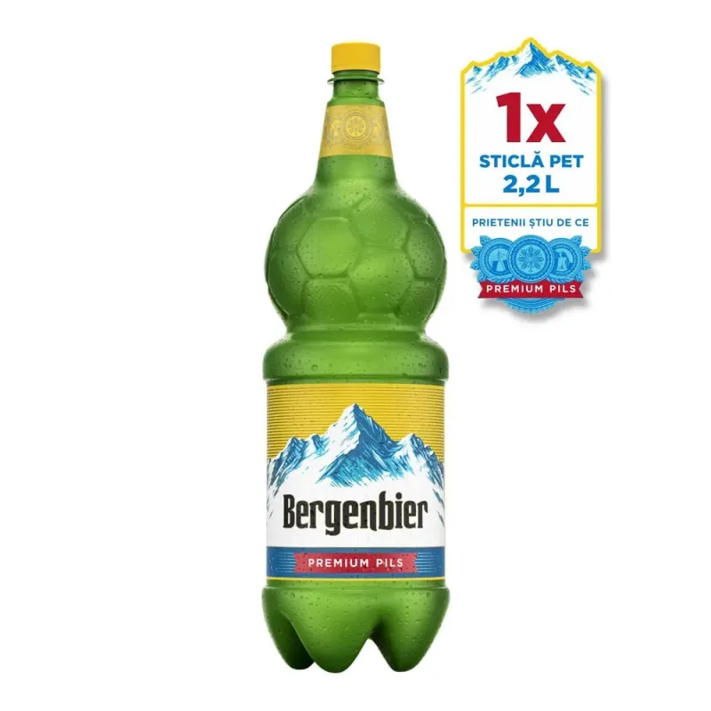 Bere Bergenbier blonda, pet, 2.2 l