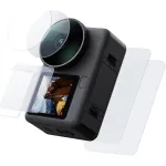 Folii de Protectie TELESIN pentru DJI Osmo Action 6 (2 Seturi), Protector din Sticla Securizata pentru Obiectiv/Ecran Fata/Ecran Spate, Accesorii DJI Osmo Action 6, Duritate 9H, Anti-Zgarieturi, Anti-Amprente, Fara Bule (3+3 Piese)