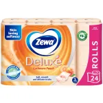 Hartie igienica Zewa Deluxe Cashmere Peach, 24 bucati, 3 straturi