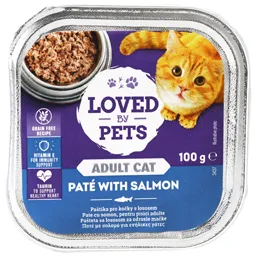 Pate cu somon, pentru pisici adulte 100g