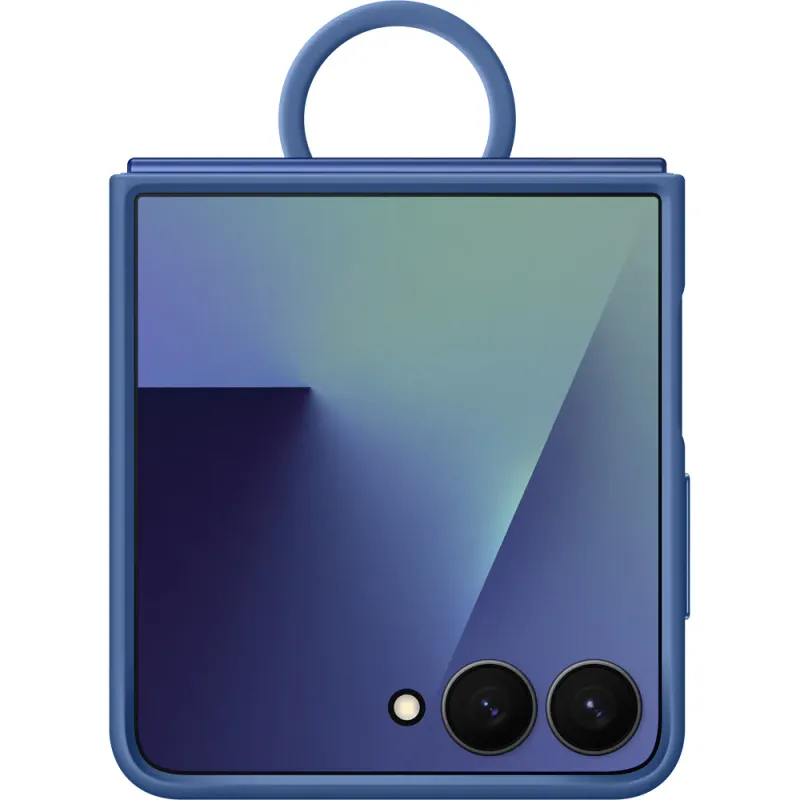 Husa telefon SAMSUNG Silicon Case pentru Galaxy Z Flip7, EF-PF766TNEGWW, albastru