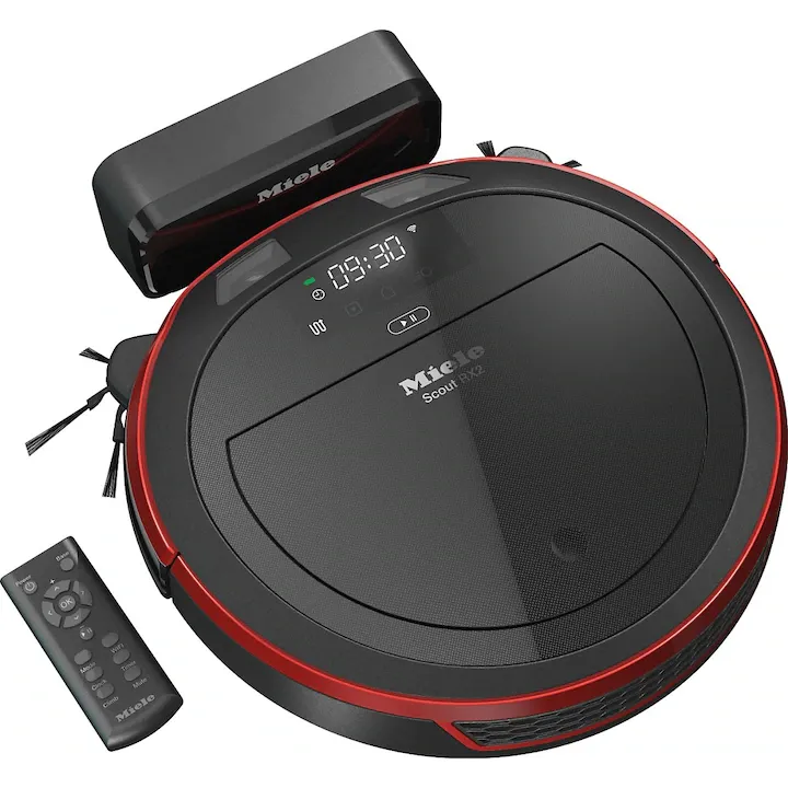 Robot de aspirare Miele RX2 RED, Mobile Control, Li-Ion, 2200mAh, 60 min, Negru/Rosu