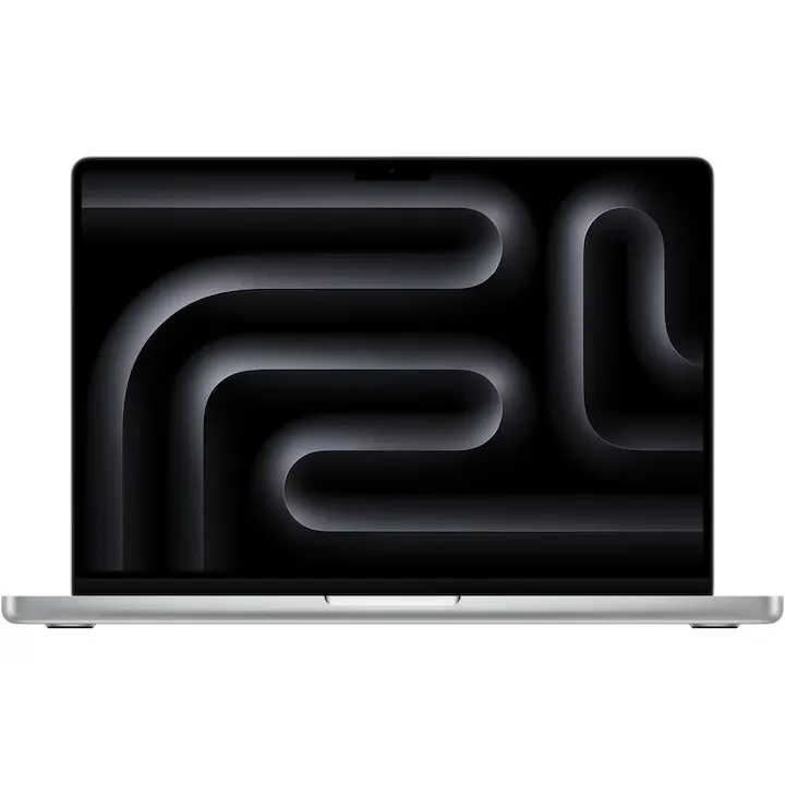 Apple MacBook Pro 14" cu procesor Apple M4 Pro, 12 nuclee CPU si 16 nuclee GPU, 48GB RAM, 1TB, Silver, Tastatura Internationala, Manual RO