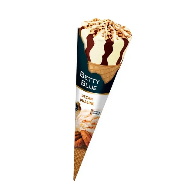 Inghetata la cornet cu nuci pecan Betty Blue, 170 ml