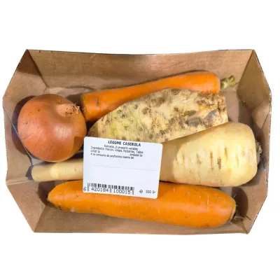 Legume la caserola: morcov, ceapa, pastarnac si telina, 500 g