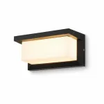 Aplica de perete NEXTLY, LED, lumina calda, pentru exterior si interior, design modern, corp aluminiu, 20W, nx1, negru