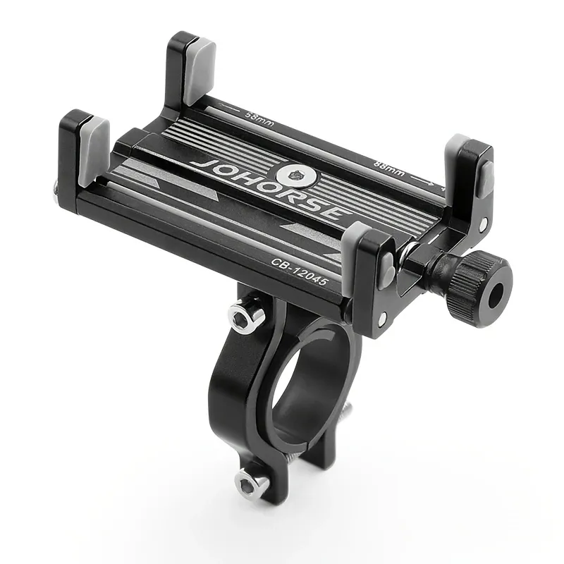 Suport de telefon pentru Bicicleta/Motocicleta/Scuter/Trotineta, FIXATO, Aluminiu, Negru