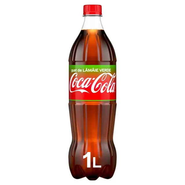 Bautura carbogazoasa Coca-Cola cu gust de lamaie verde, 1 l