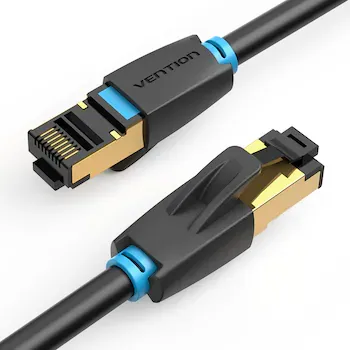 Cablu Internet LAN ,CAT 8 , SSTP cablu retea - 40 GB / s si 2000 MHz,0.5 m,Vention