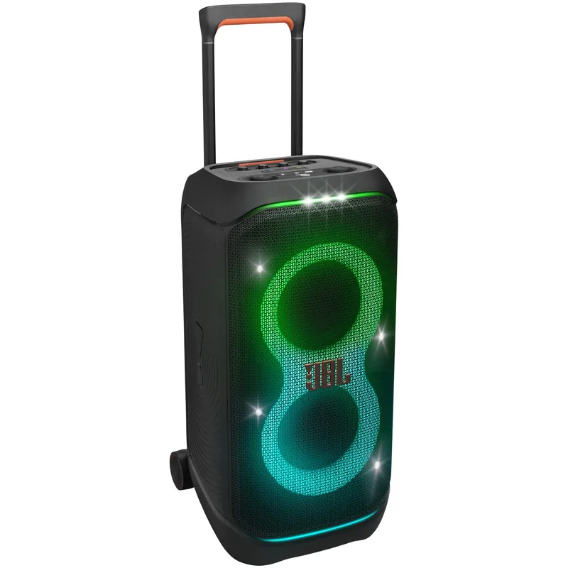Sistem audio portabil JBL Partybox Stage 320, 240W RMS, Baterie detasabila, IPX4, Auracast, AI Sound Boost, Negru