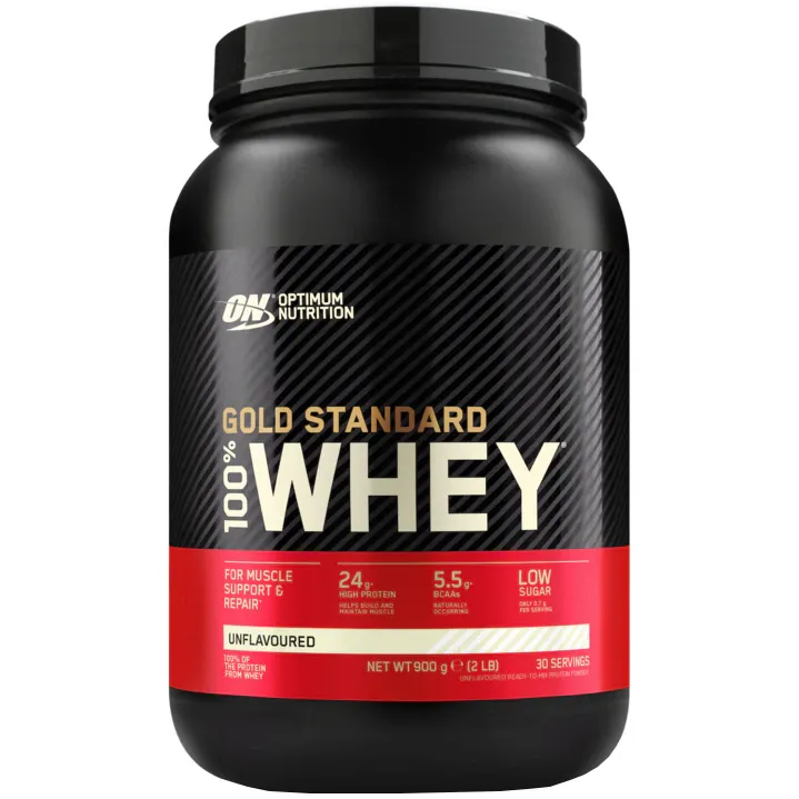 Proteine din zer, pudra proteica Optimum Nutrition, ON 100% Whey Gold Standard, aroma: fara aroma, 896g