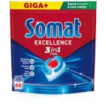 Detergent capsule pentru masina de spalat vase Somat Excellence 3 in 1, 88 spalari