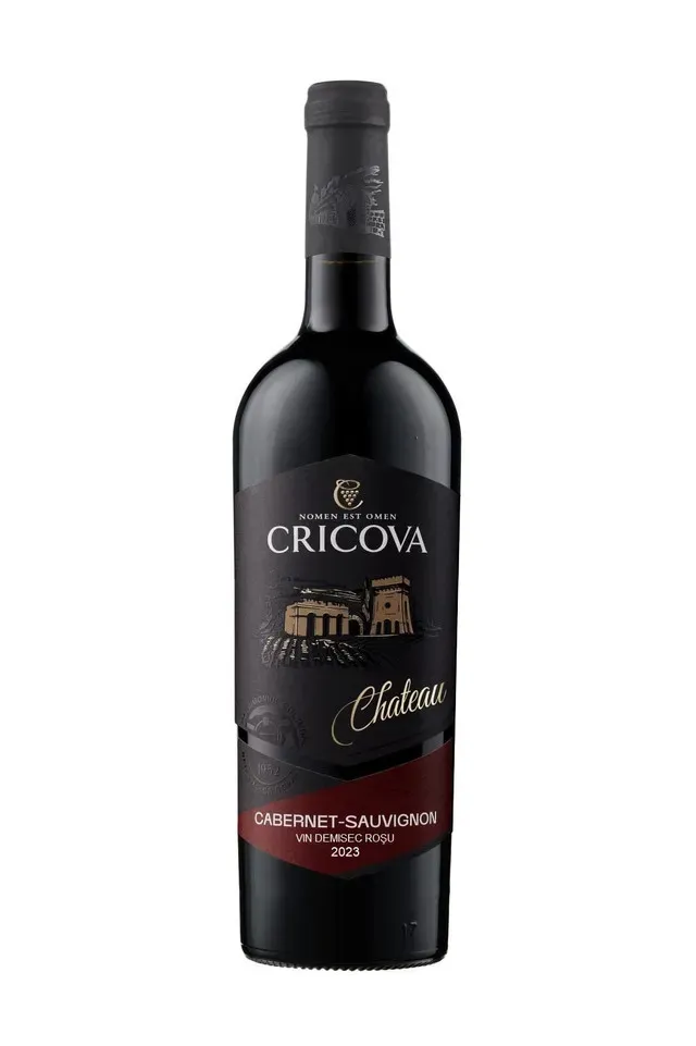 Vin rosu demisec Cricova Chateau, Cabernet Sauvignon, 0.75 l