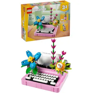 LEGO® Creator 3 in 1 - Masina de scris cu flori 31169, 363 piese