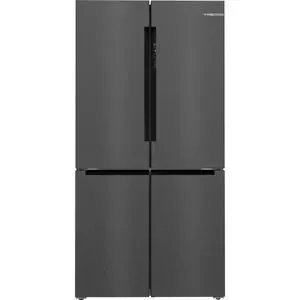 Side by Side BOSCH KFN96AXEA, No Frost, 605 l, H 183 cm, Clasa E, dark inox