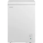 Lada frigorifica Heinner HCF-M99INVCE++, 99 l, Clasa E, Convertibila frigider/congelator, Compresor inverter, Control mecanic, Termostat ajustabil, 1 cos, Alb