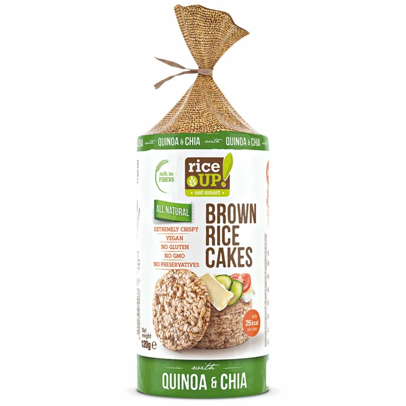 Rondele din orez cu chia si quinoa Rice Up, 120 g