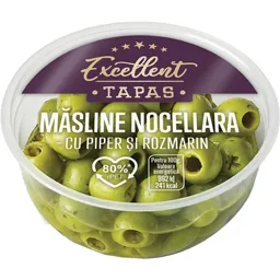Masline Nocellara cu piper si rozmarin 130g