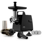 Masina de tocat carne TEFAL NE553838, 2.8kg/min, 2000W, accesoriu carnati/suc de rosii/kebbe, negru