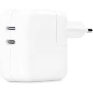 Incarcator retea APPLE MW2K3ZM/A, 2x USB-C, 35W, alb