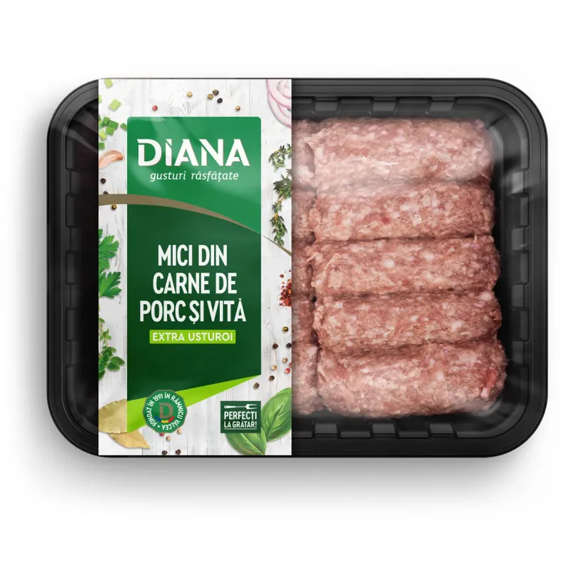 Mici de porc-vita cu usturoi Diana, 1 kg