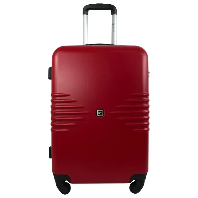 Troler Airport Sismik cu 4 roti, 41 x 61 x 25 cm, marime M, culoare rosu