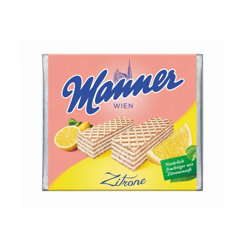 Napolitane cu crema de lamaie Manner, 75 g