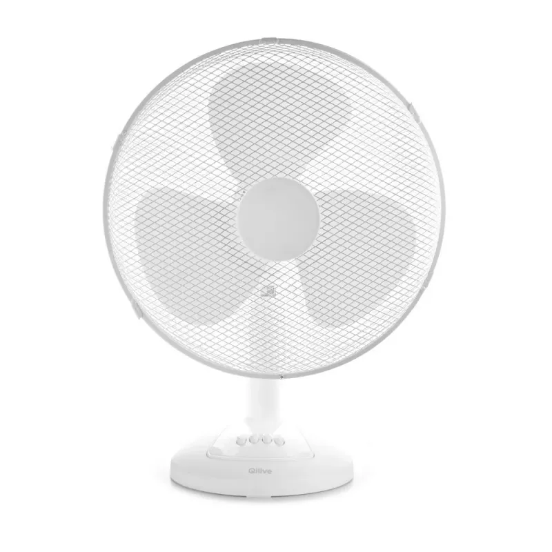 Ventilator de masa Qilive Q.6724, diametru, 40 cm, 45 W, 3 viteze, alb