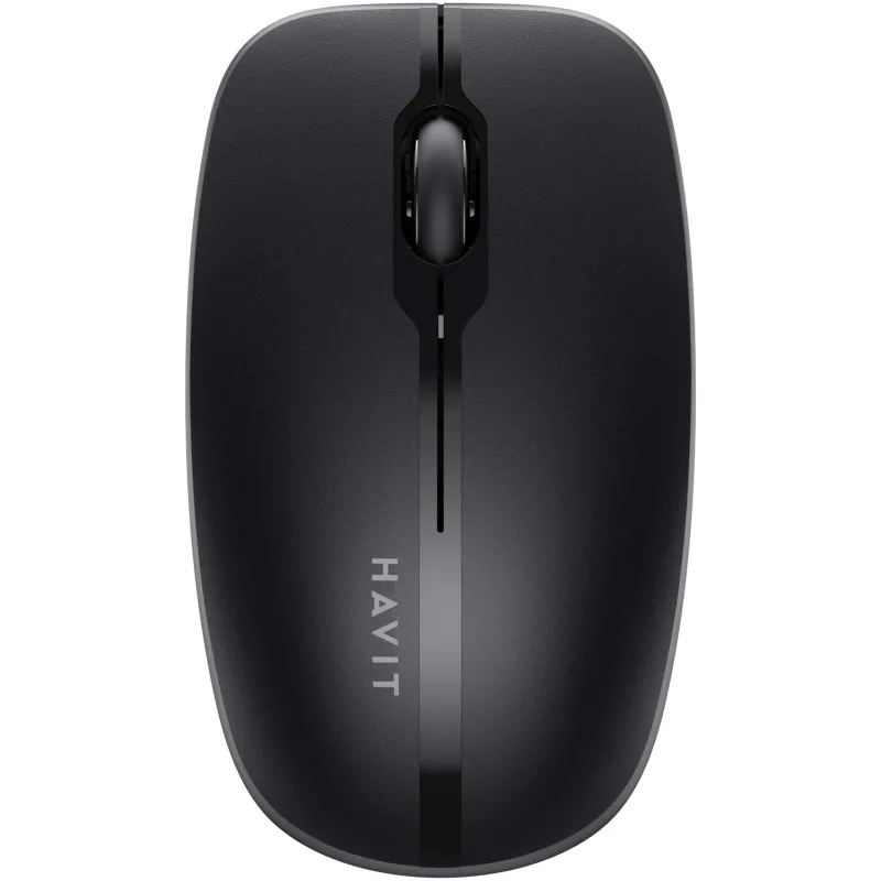 Mouse office wireless HAVIT MS53WB, 1600 dpi, 4 butoane, Bluetooth 5.2/ 2.4 GHz, Negru