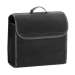 Organizator pentru portbagaj cu velcro, Cartrend, din poliester, antiderapant, negru, 36x29x4 cm