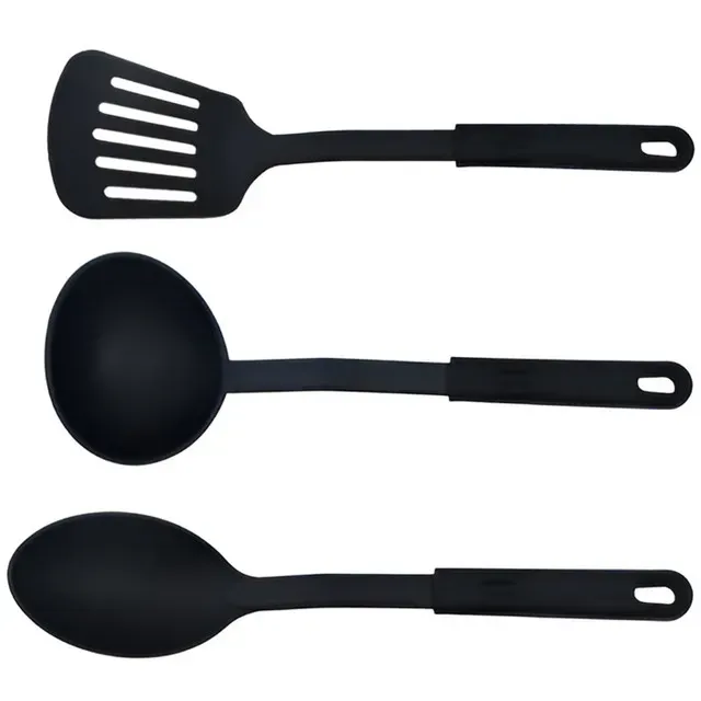 Set ustensile pentru bucatarie Actuel, 3 bucati, negru