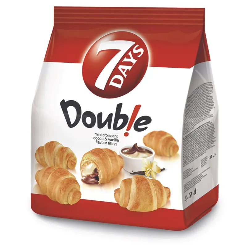 Mini croissante cu cacao si vanilie 7 Days, 185 g